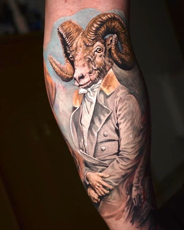 tatuagem signo aries 35