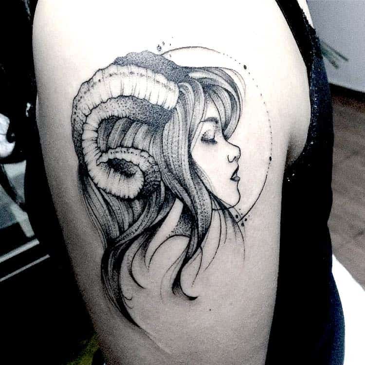 tatuagem signo aries 46