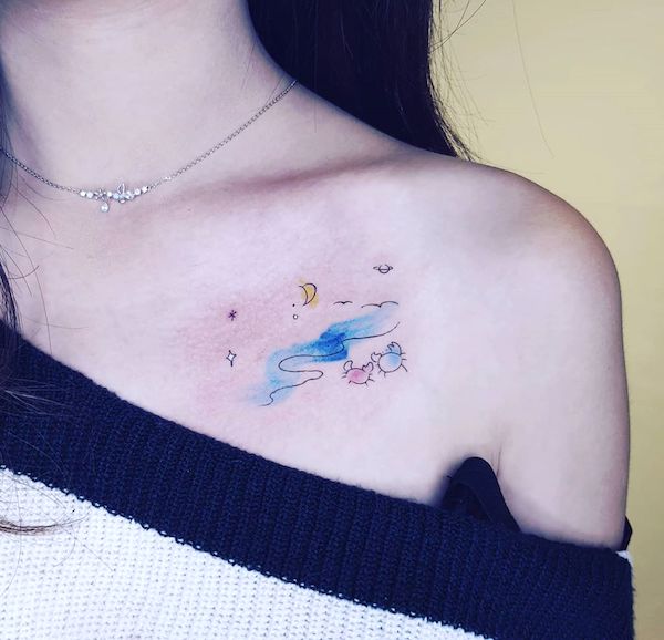 Tatuagens do signo Câncer: 40 ideias atuais