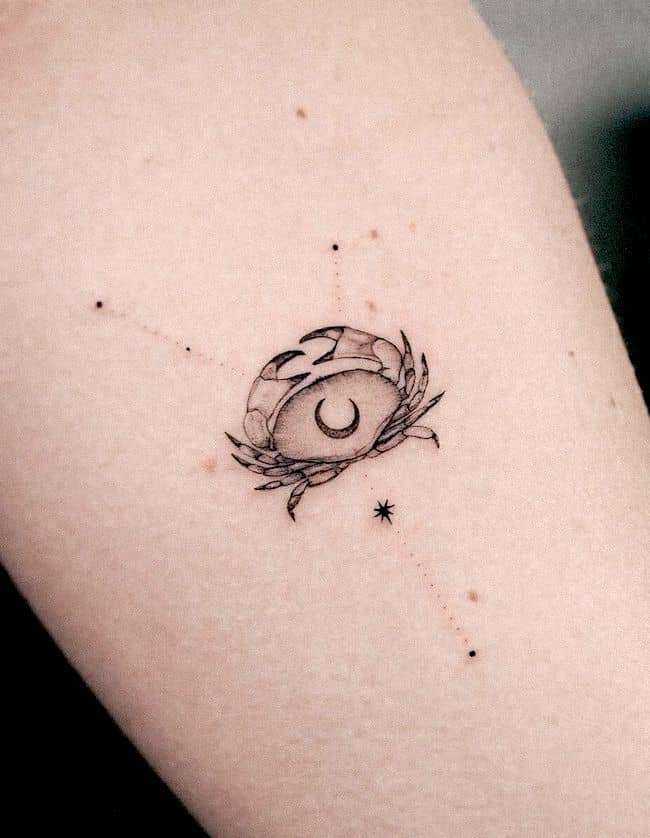 tatuagem signo zodiaco cancer 42