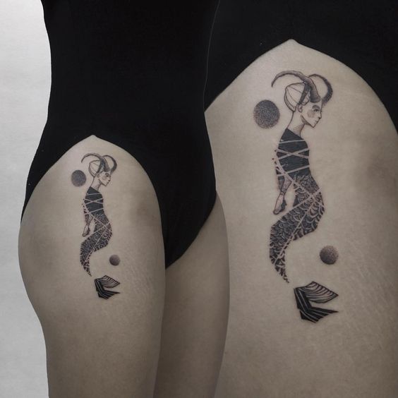 tatuagem signo capricornio 20