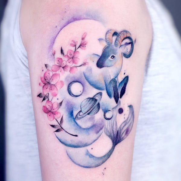 tatuagem signo capricornio 58