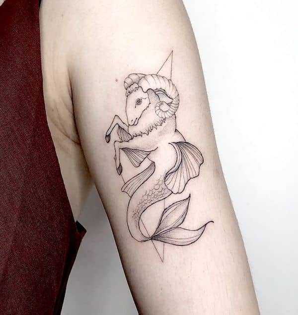 tatuagem signo capricornio 68