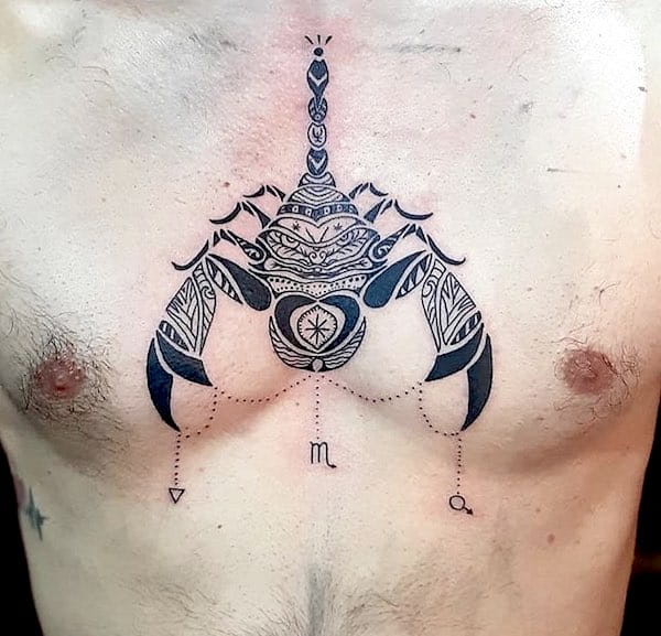 tatuagem signo escorpiao 60