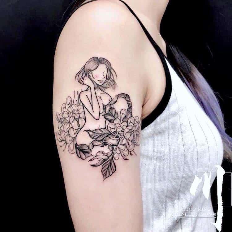 tatuagem signo escorpiao 67