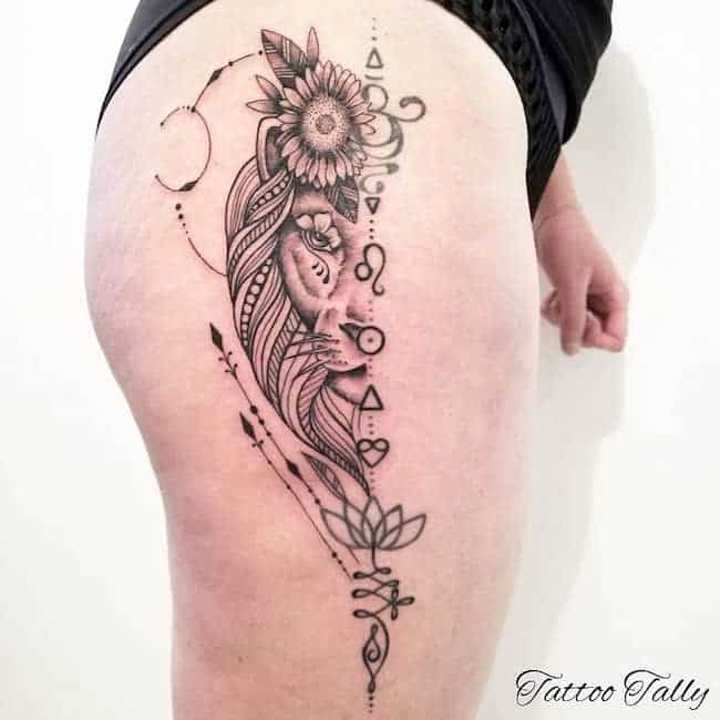 tatuagem signo zodiaco leao 62