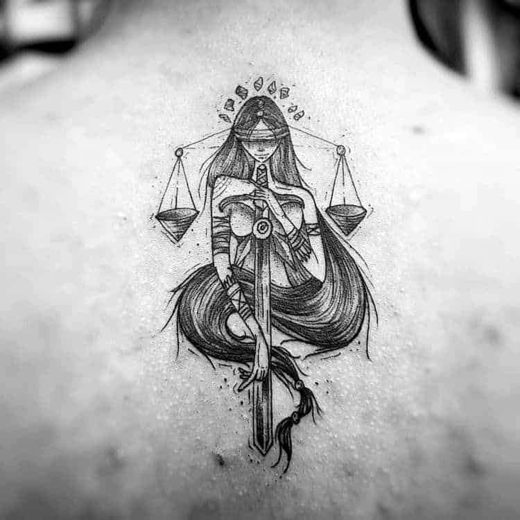 tatuagem signo zodiaco libra 09