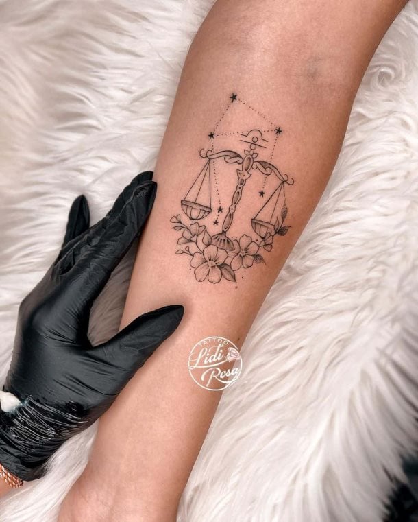 tatuagem signo zodiaco libra 54