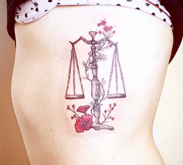 tatuagem signo zodiaco libra 84