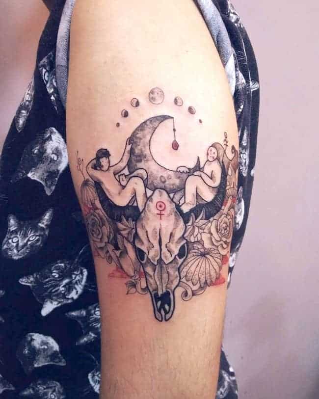 tatuagem signo touro 17