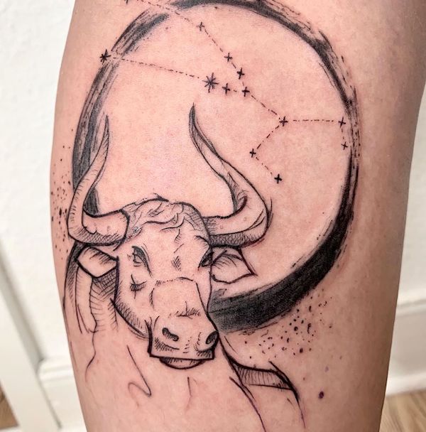 tatuagem signo touro 47