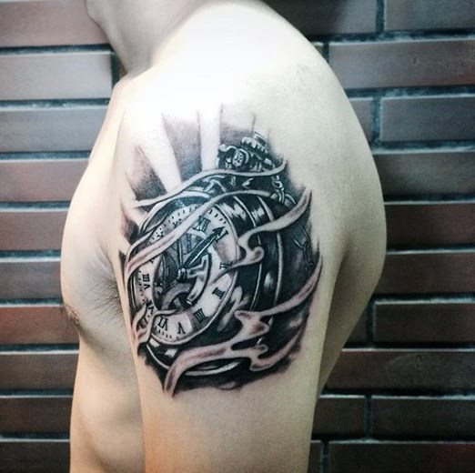 tatuaj ceas 55