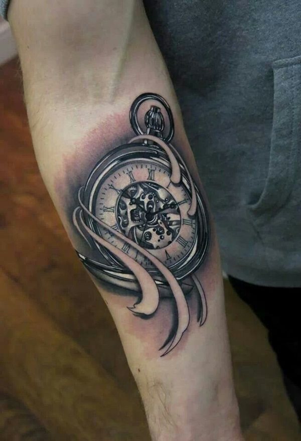 tatuaj ceas de buzunar 471